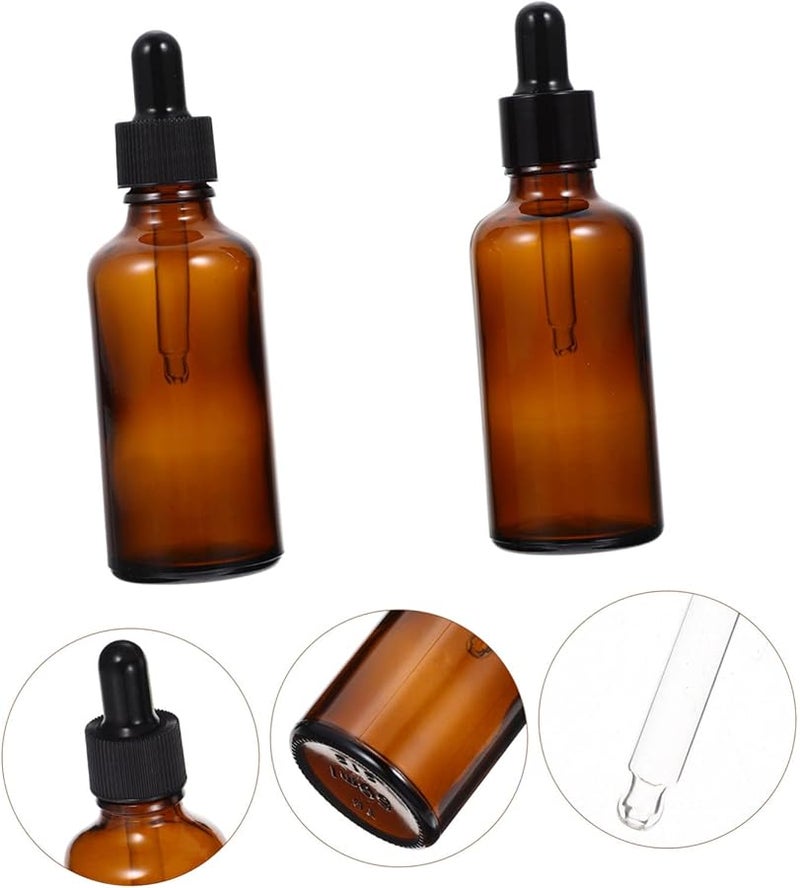 10Pcs 30ml Amber Glass Dropper Bottles with Tight Seal for Essential Oils DIY Aromatherapy - Image 5